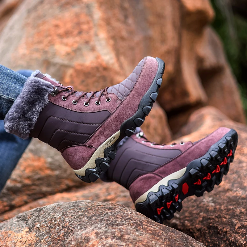 Hot Selling Waterproof Fashion Shoes Warm stylish Snow men very warm winter boots size 39-48