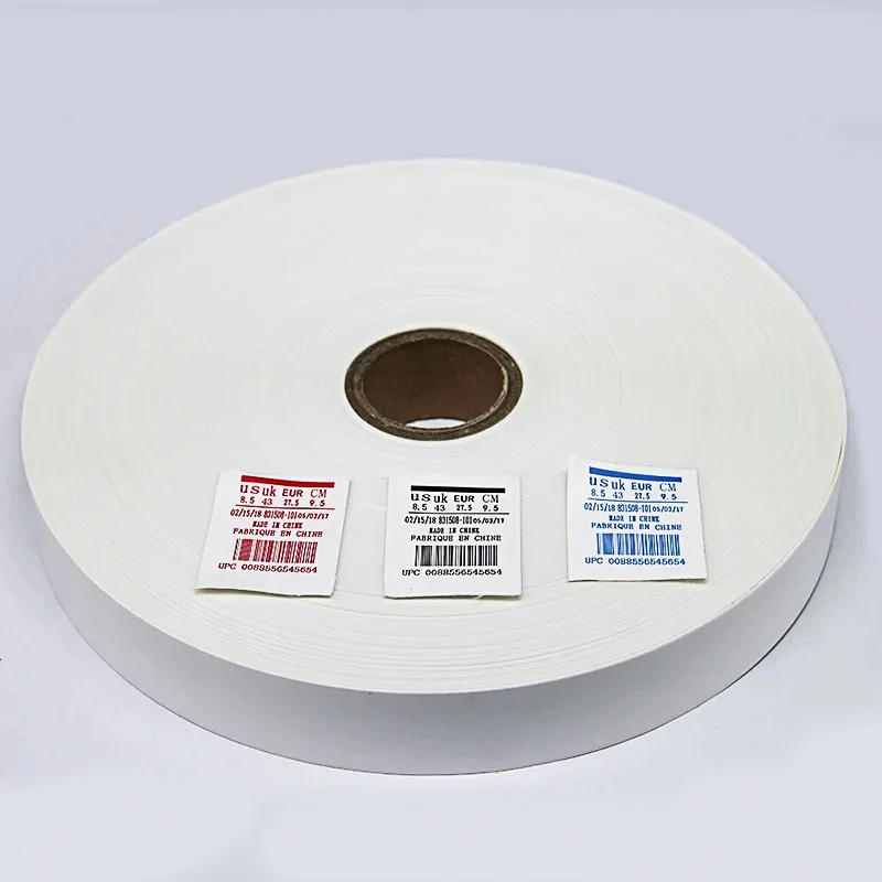 custom High temperature resistance waterproof hot melting press Clothing Care Sport Shoe Tongue Tpu Film adhesive Label tag