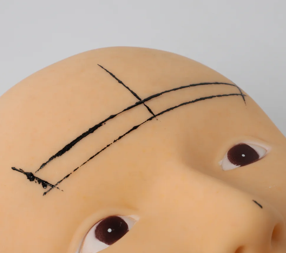 2020 newest bow and eyebrow measuring ruler with string for permanent makeup