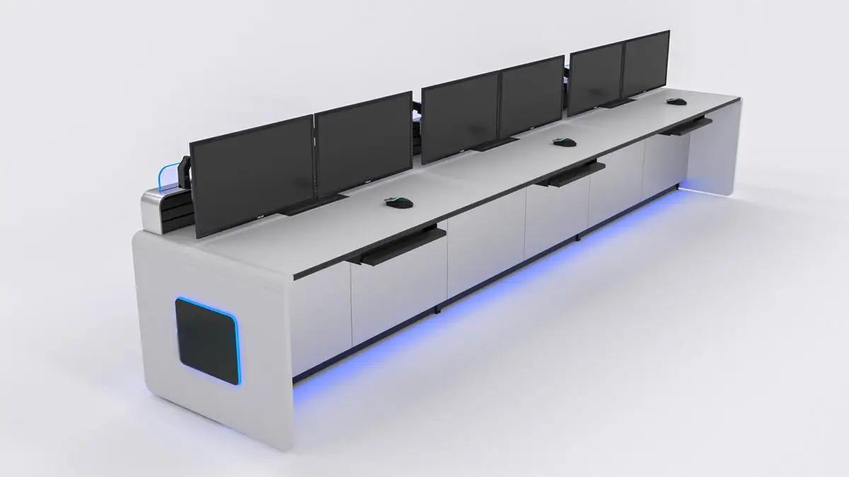 Kesino high-end console workstation integrated system central control room multi-location monitoring center operator consoles