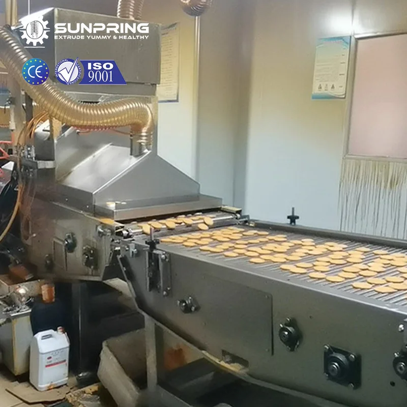 SunPring hard biscuit production line nutlla biscuits machine biscuit product line