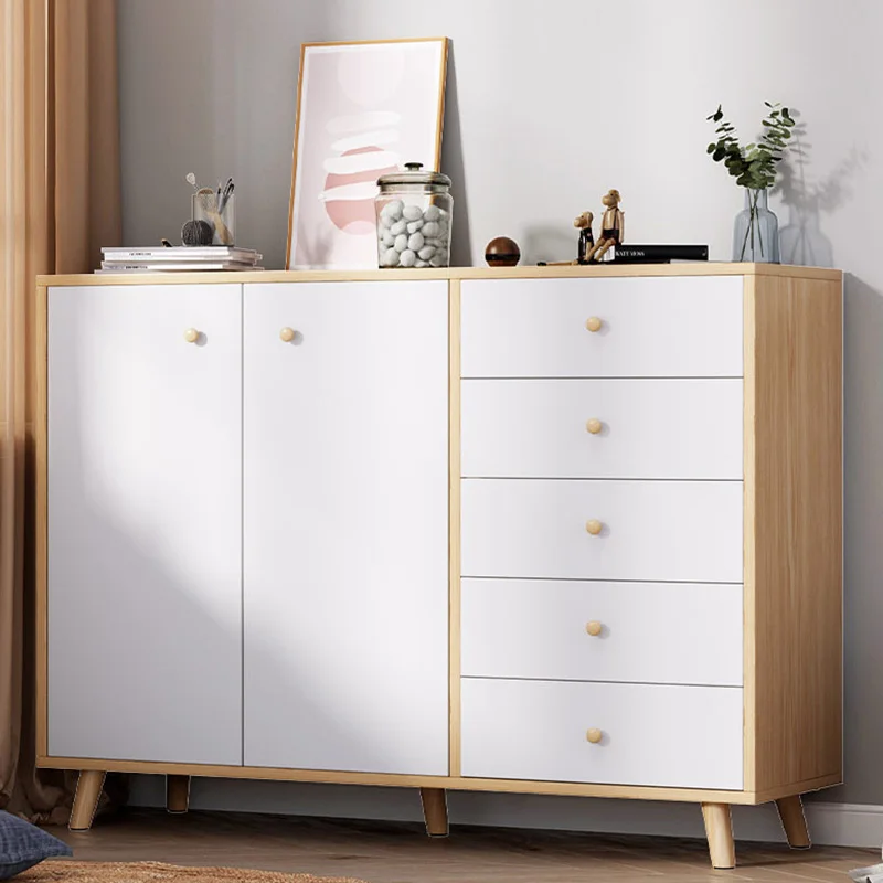 Роскошная деревянная мебель для гостиной, комод с 6 ящиками, шкаф для файлов, легкий роскошный буфет