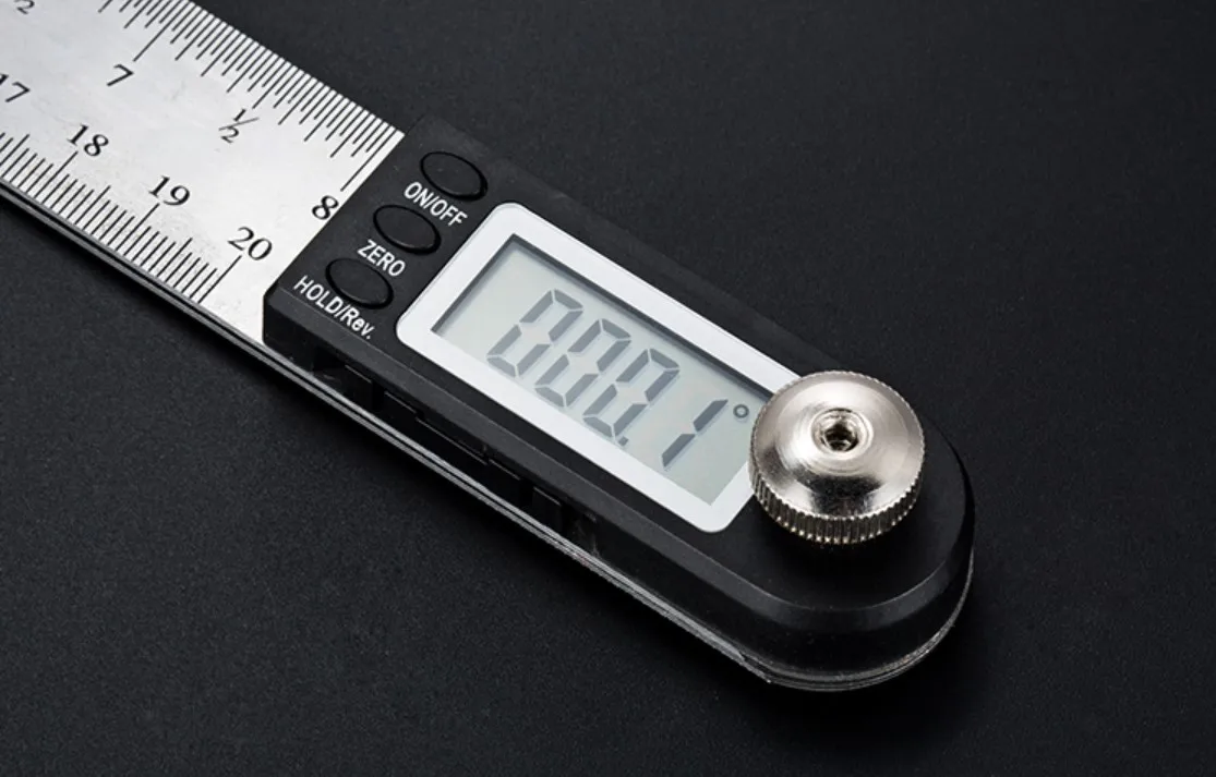 200mm 300mm or 500mm Stainless Steel Angle Finder Ruler Digital Meter Protractor