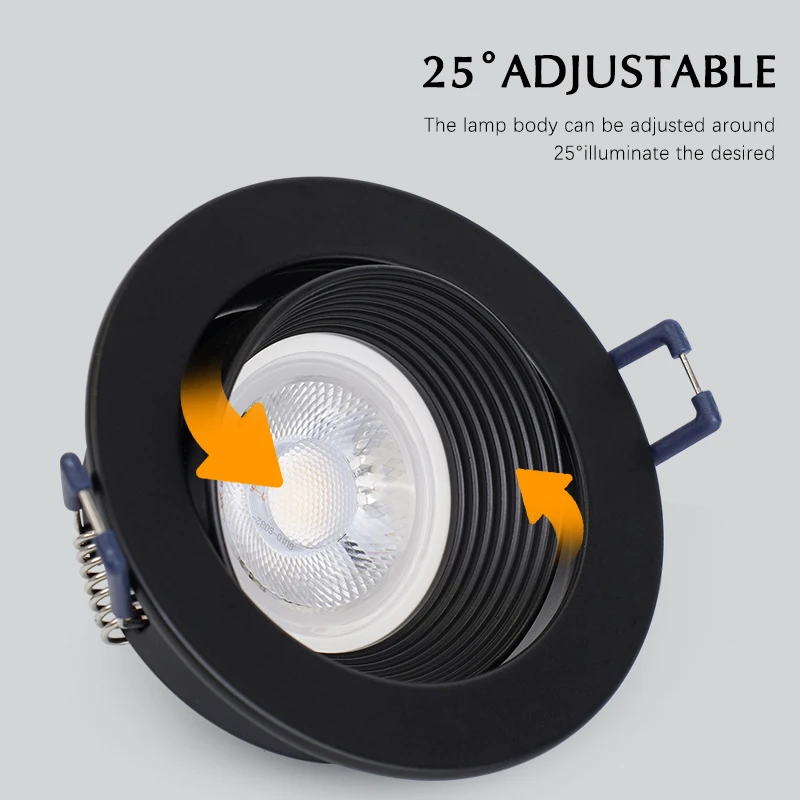 Commercial Mr16 Pure Aluminium Downlight Fixed  Deep Cup Anti Glare spotlights Fixed