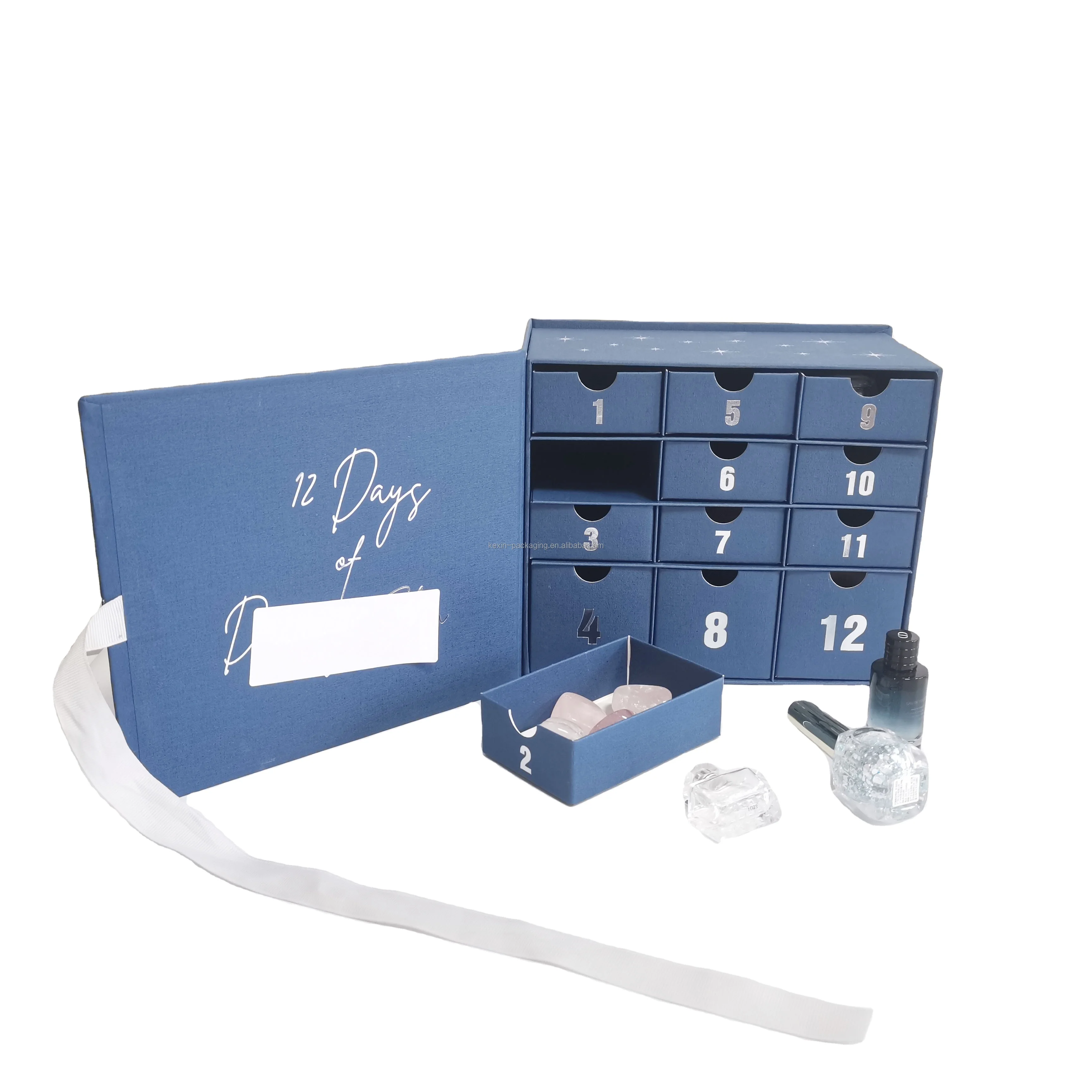 Custom Advent Calendar Box Candle Wax Melts Small Bath Bombs Chocolate Candy Cookie Advent skalender 2024