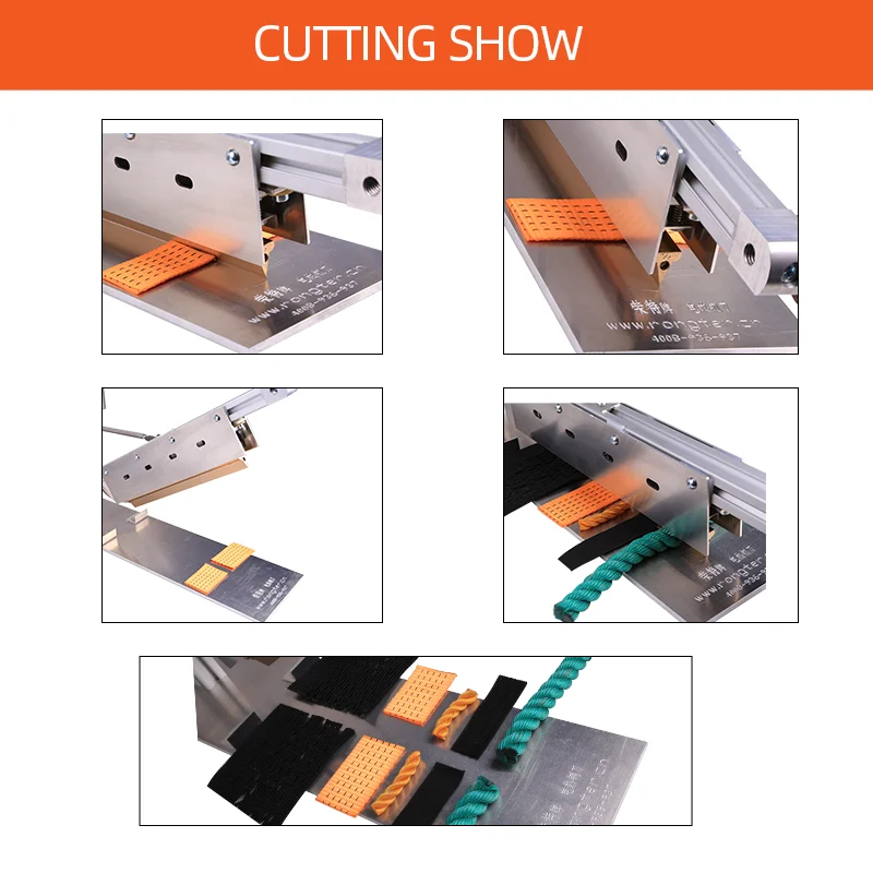 RONGTER Cost-effective High Quality Hot Knife Ribbon Cutting Machine 300W 150MM Rope fabric cutter