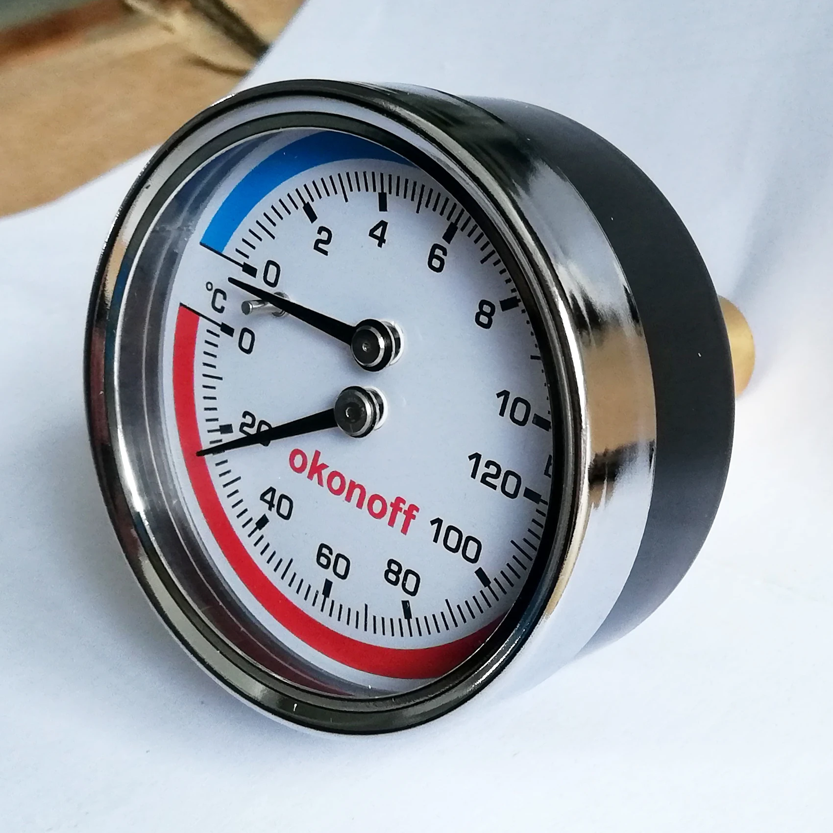 temperature & pressure meter combined temperature pressure gauge