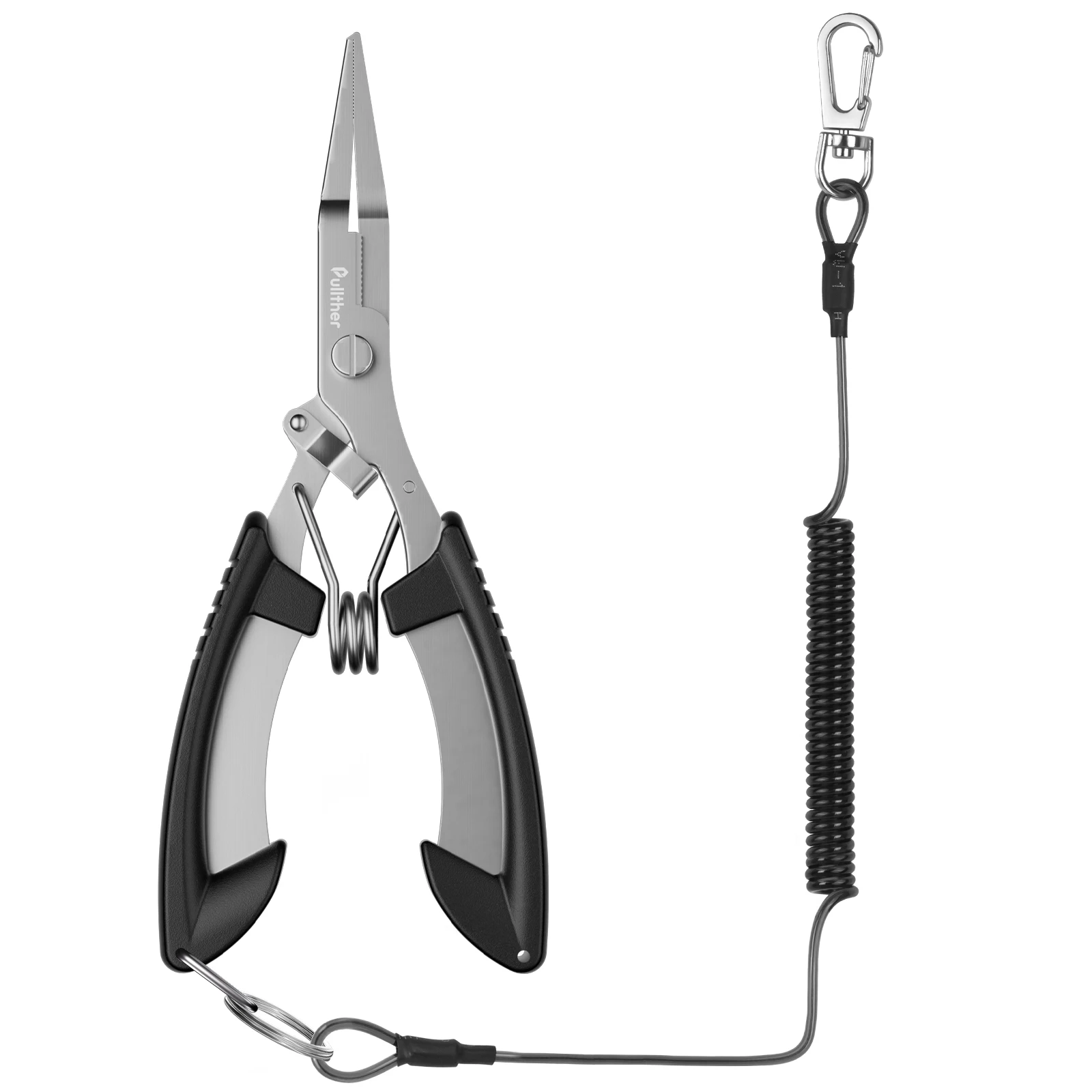 Pullther Factory Wholesale Durable Mini Open Loop Pliers Stainless Steel Multi functional Fishing Line Scissors Fishing Forceps
