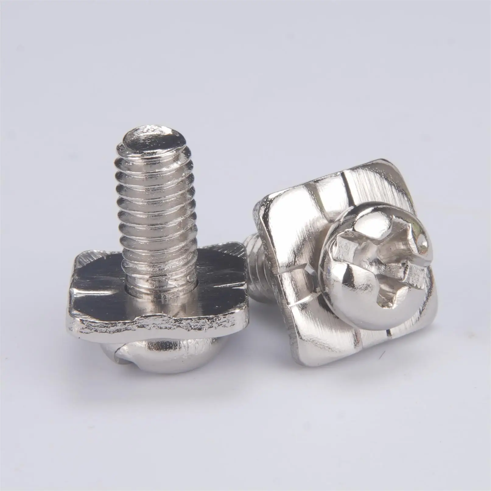 SDPSI DCT M3 5 М4 м3 клеммные винты с квадратной шайбой 6 мм 8 20 Pan Head Sems машинные никелевой пластиной