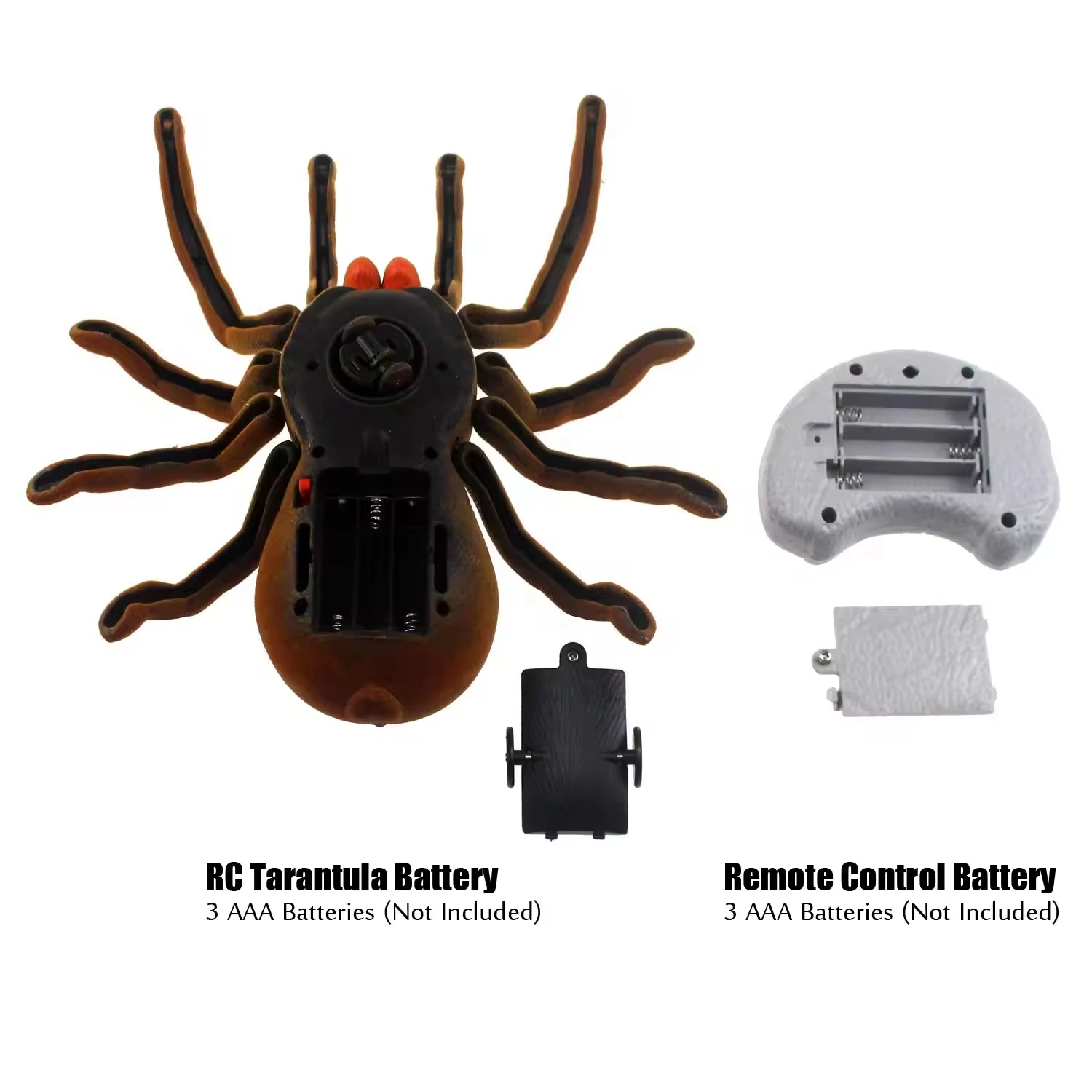 Wireless Infrared Rc Animals Toys Remote Control Spider Plastic Large Walking Insect Ir Animal Funny Scary Halloween Rc Spider