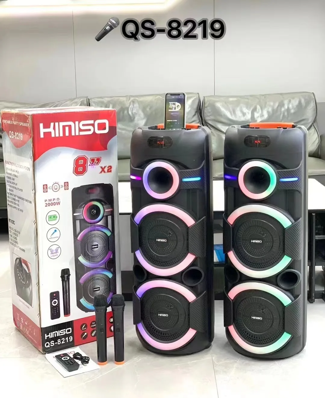 China Supplier dj speaker s speaker with led light kimiso portable speaker