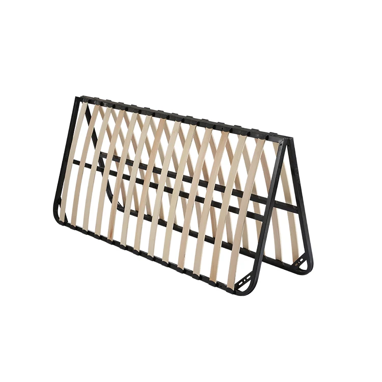 Hot Sale Metal Folding Wooden Slat Queen Bed Frame Designs