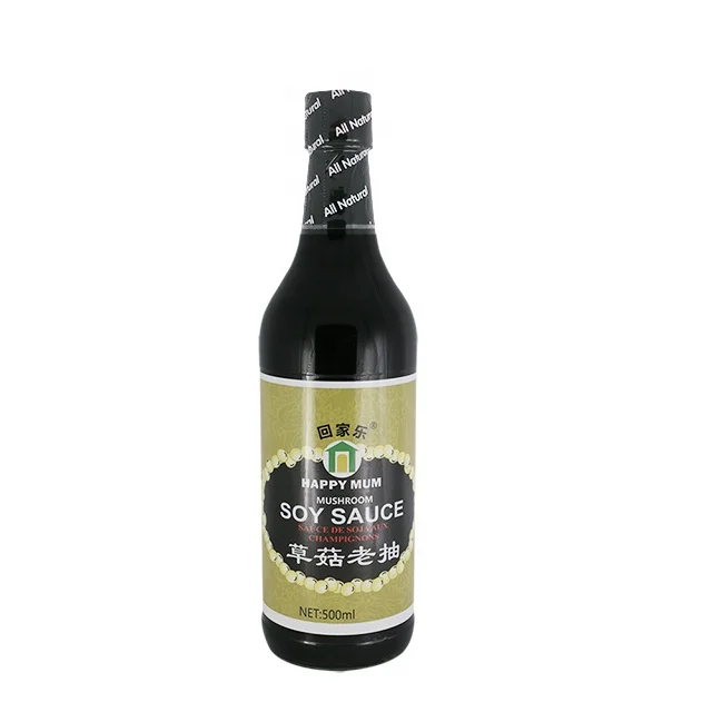 
625ml China Manufacturer Top Grade Delicious Healthy Mushroom Dark Soy Sauce 