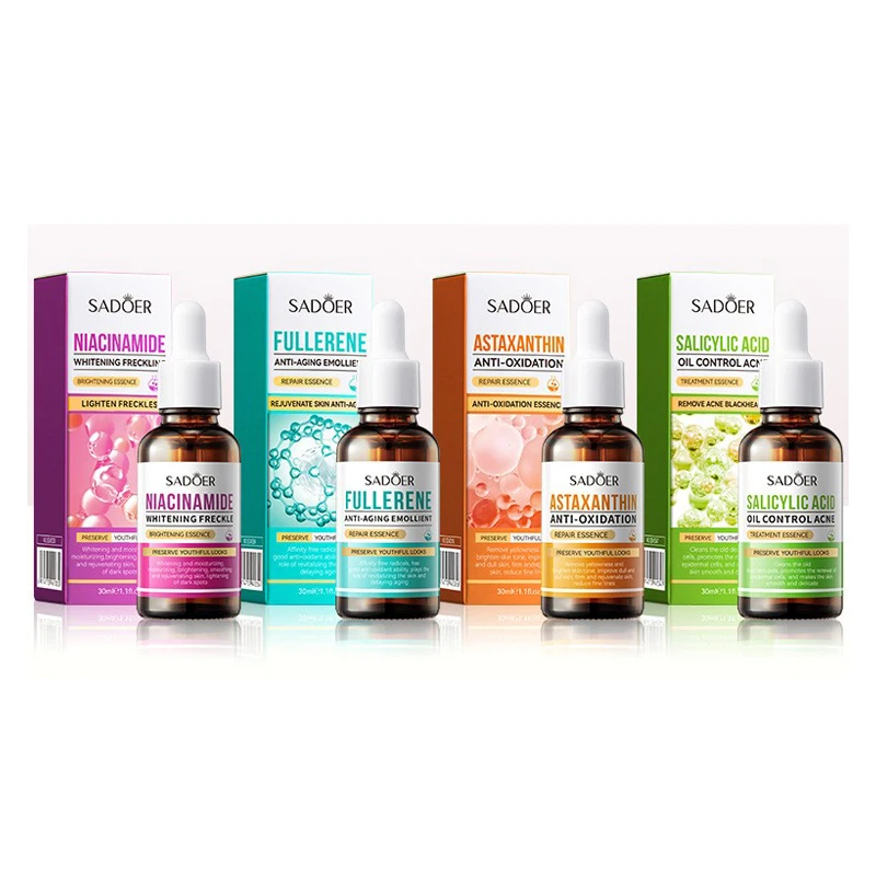 SADOER Salicylic acid Anti-Acne astaxanthin Anti wrinkle skin care Facial serum Black spot removal skin whitening Face serum