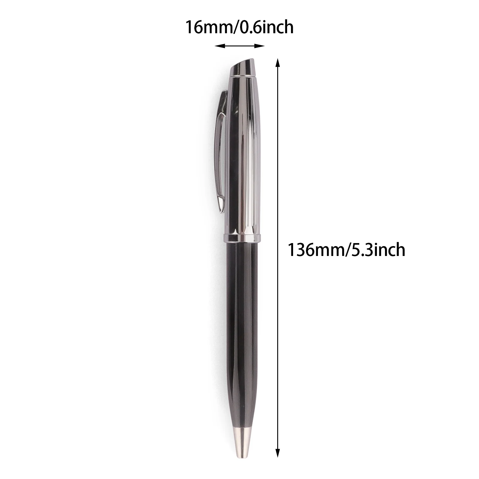 Promotional Matte Black Ballpoint Pen matte Gray Ball Pen With Custom Logo Advertising Personalized Twist Metal Ball Pen