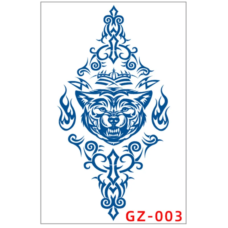 Sexy Flower Temporary Tattoos Body Art Painting Arm Legs Tattoos Sticker Realistic Black Rose Waterproof Tattoos H1069