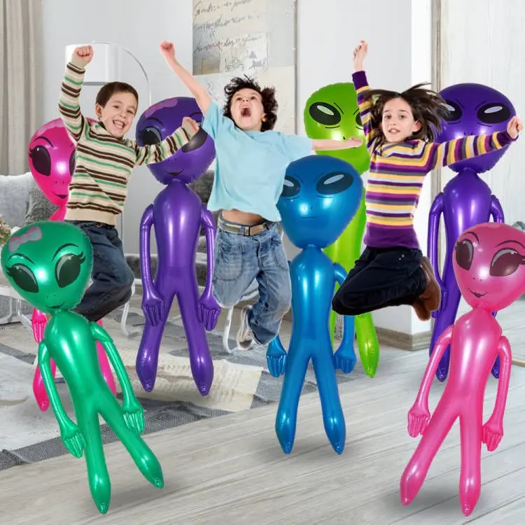 Big Size Eco-friendly PVC Inflatable Green Alien Toys Kids Inflatable Toys for Kids