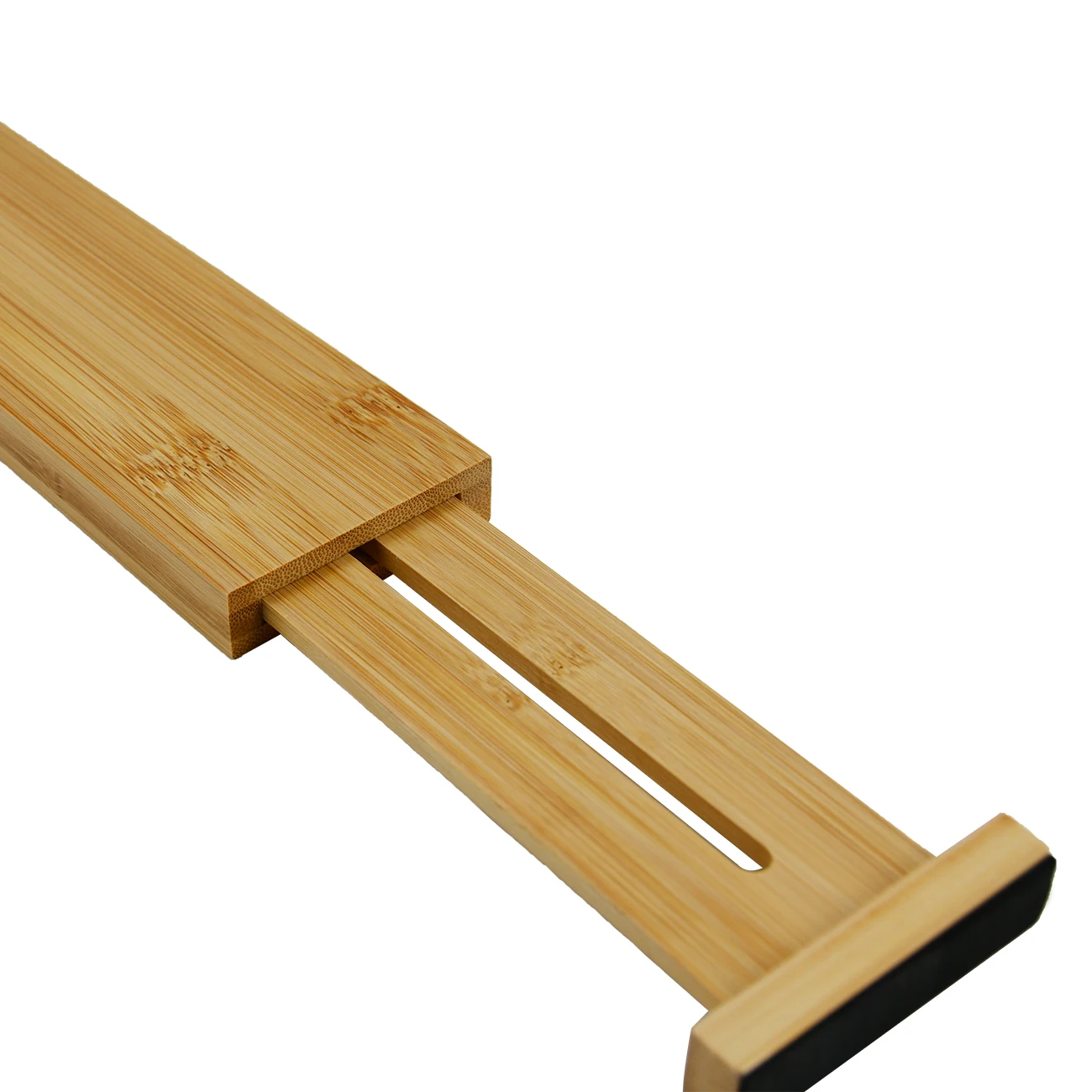 Set of 4 Expandable Natural Bamboo Drawer Divider Drawer Organizer for Kitchen