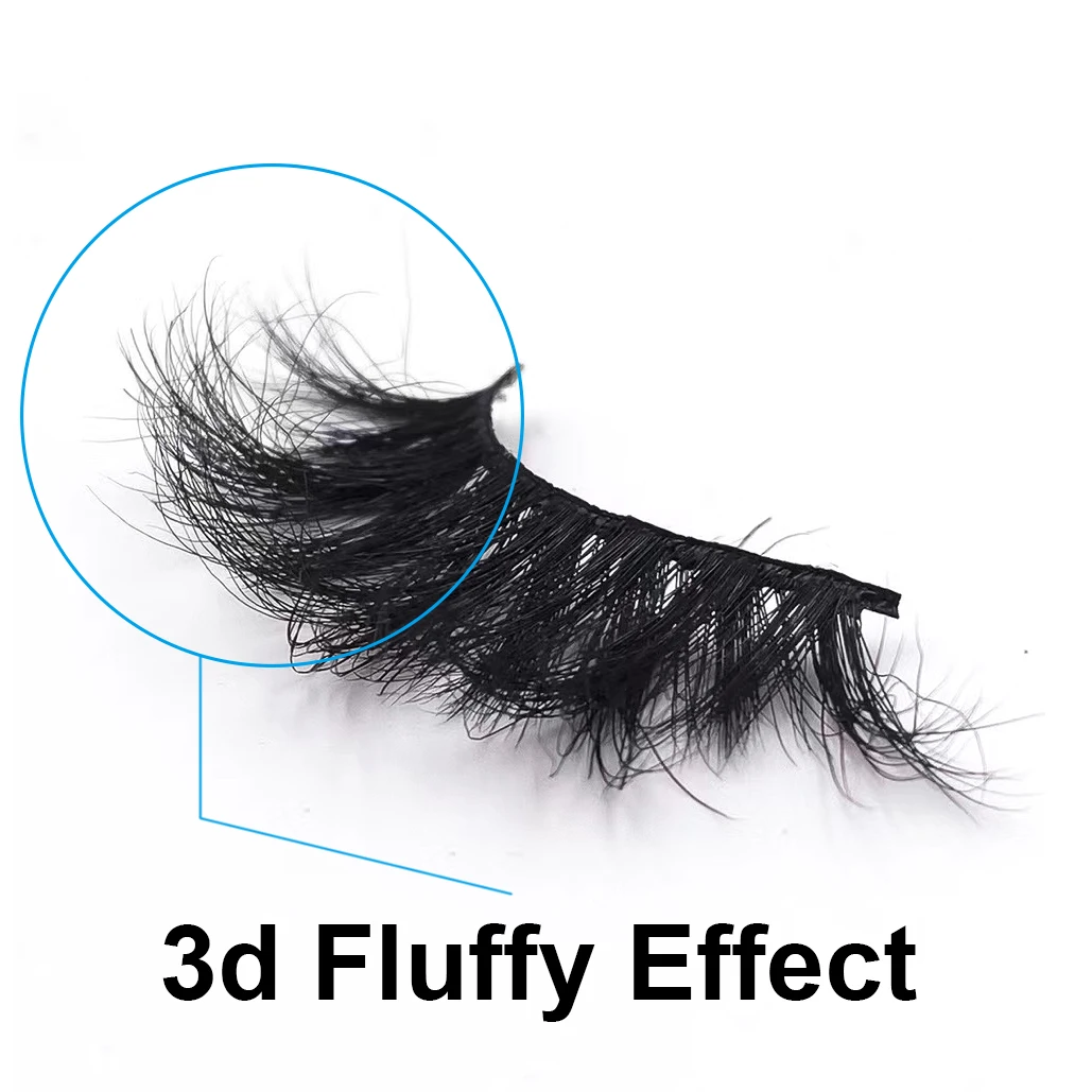 
Luxury Empty Clear Transparent Crystal Packing Box Private label Custom Eyelash Packaging 