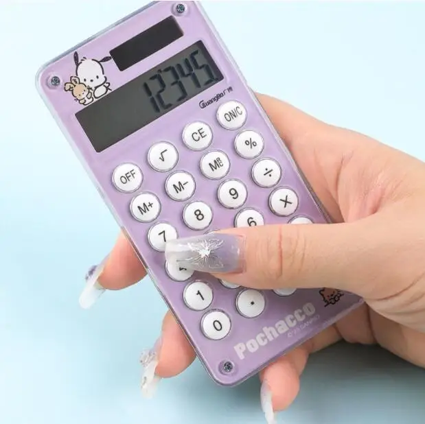 Botu новый стиль Sanrio Kuromi электронный калькулятор мультфильм аниме Pochacco мини портативный офисный товары