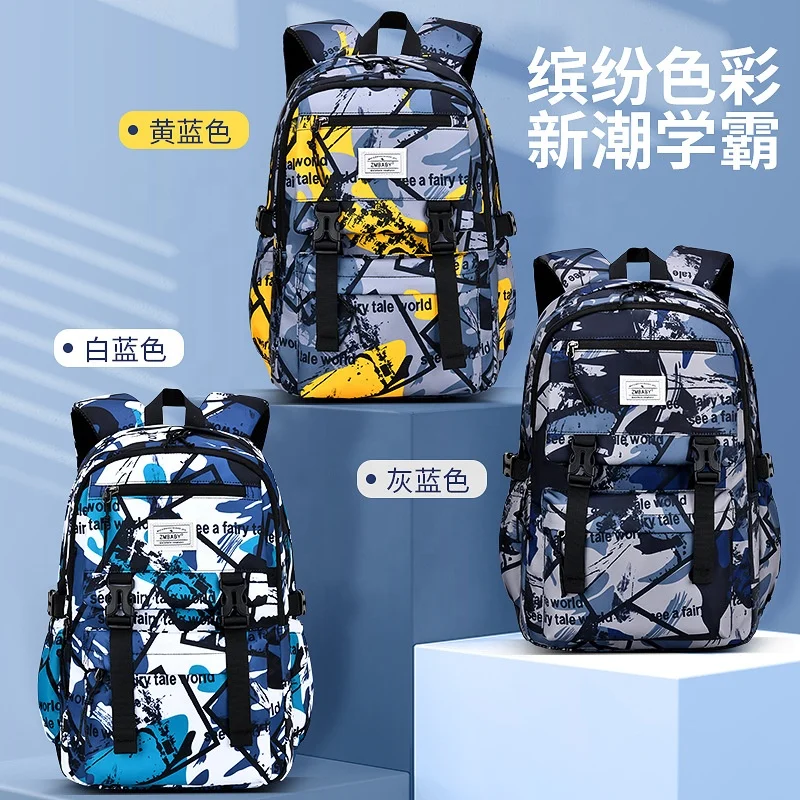 Tianjin Travel Waterproof Anti Theft Canvas School Bag kids backpack school bags for teenagers