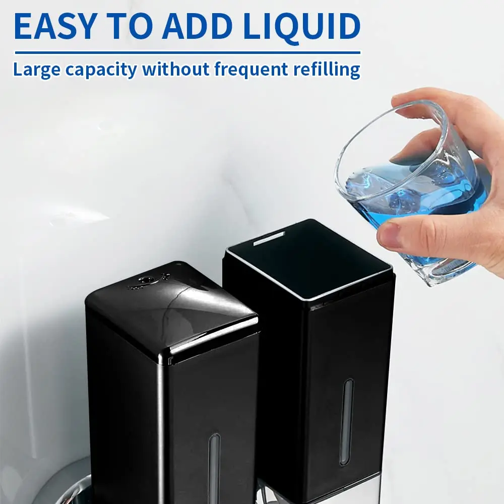 Hydroerelax 500ml per Cup Wall Mounted Manual Soap Dispenser for Home Bath Kitchen Hotels Restaurants Shower and Lotion Dispense