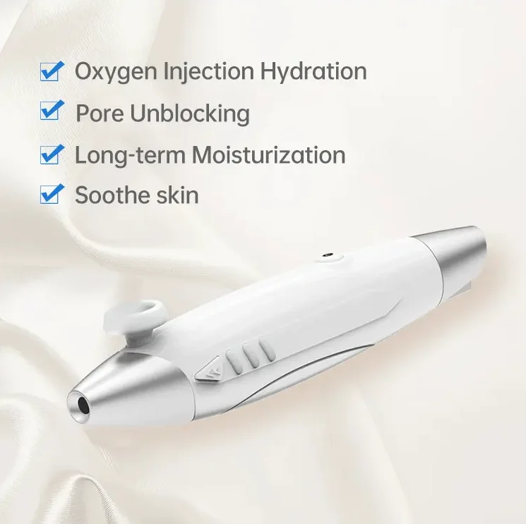 Factory Wholesale Home Use Hydra Machine Water Oxygen Pen Facial Deep Hydration Whitening Targets Nose Lips Skin Rejuvenation