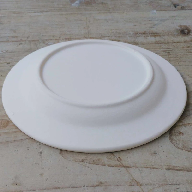 Wholesale high quality round trendy corn tortilla breakfast flat white porcelain plate