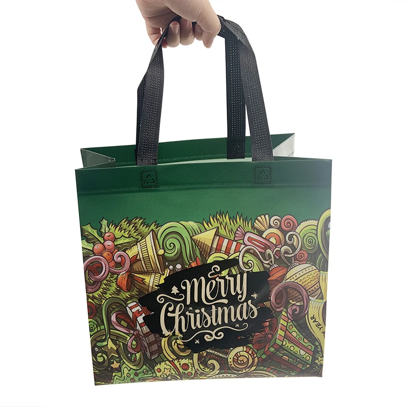 Custom pp Tote Non Woven Laminated Shopping Bag Large Capacity Foldable Reusable Polypropylene Carry Carrier Bag with Print logo