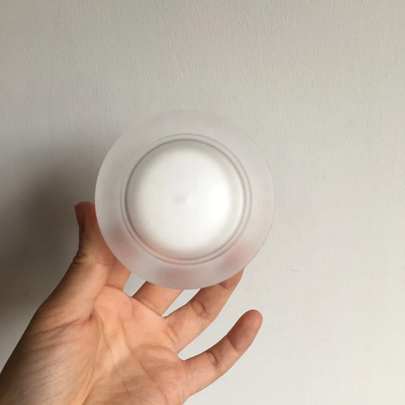 cosmetic packing 50ml 60ml matte frosted cream jar matte black 2oz acrylic double wall plastic jar for skin care