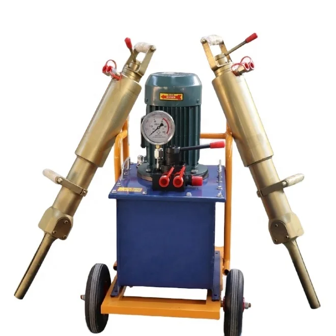 Easy Handling Diesel and Electric Powered Hydraulic C12 Rock Stone Quarry Splitter wedges