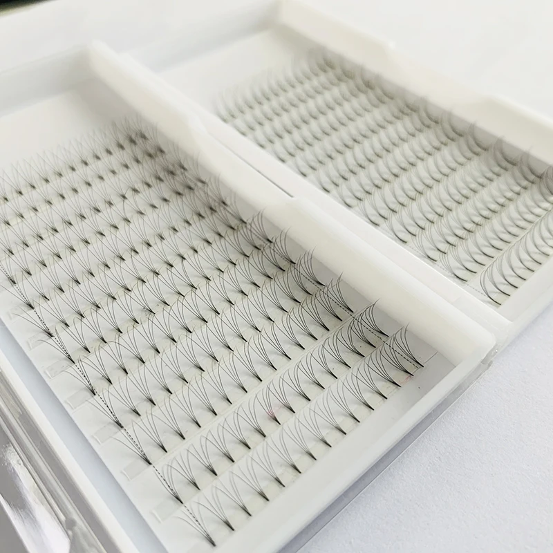 High quality most popular 10d 12d 16d 0.05 las extension supplies premade mega volume eyelash fans thin base eyelashes