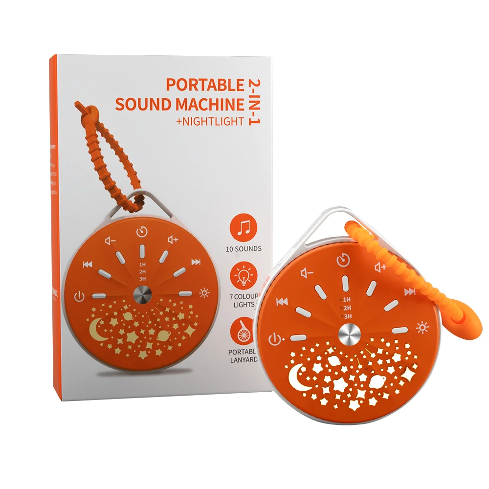 2023 Mini Baby Sleep Soothing Machine Portable Baby Night Light White Noise Smart Sound Machine