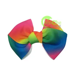 20mm 25mm 38mm 55mm 75mm Rainbow grosgraion ribbon bowtie ready to ship for hair bow ribbon