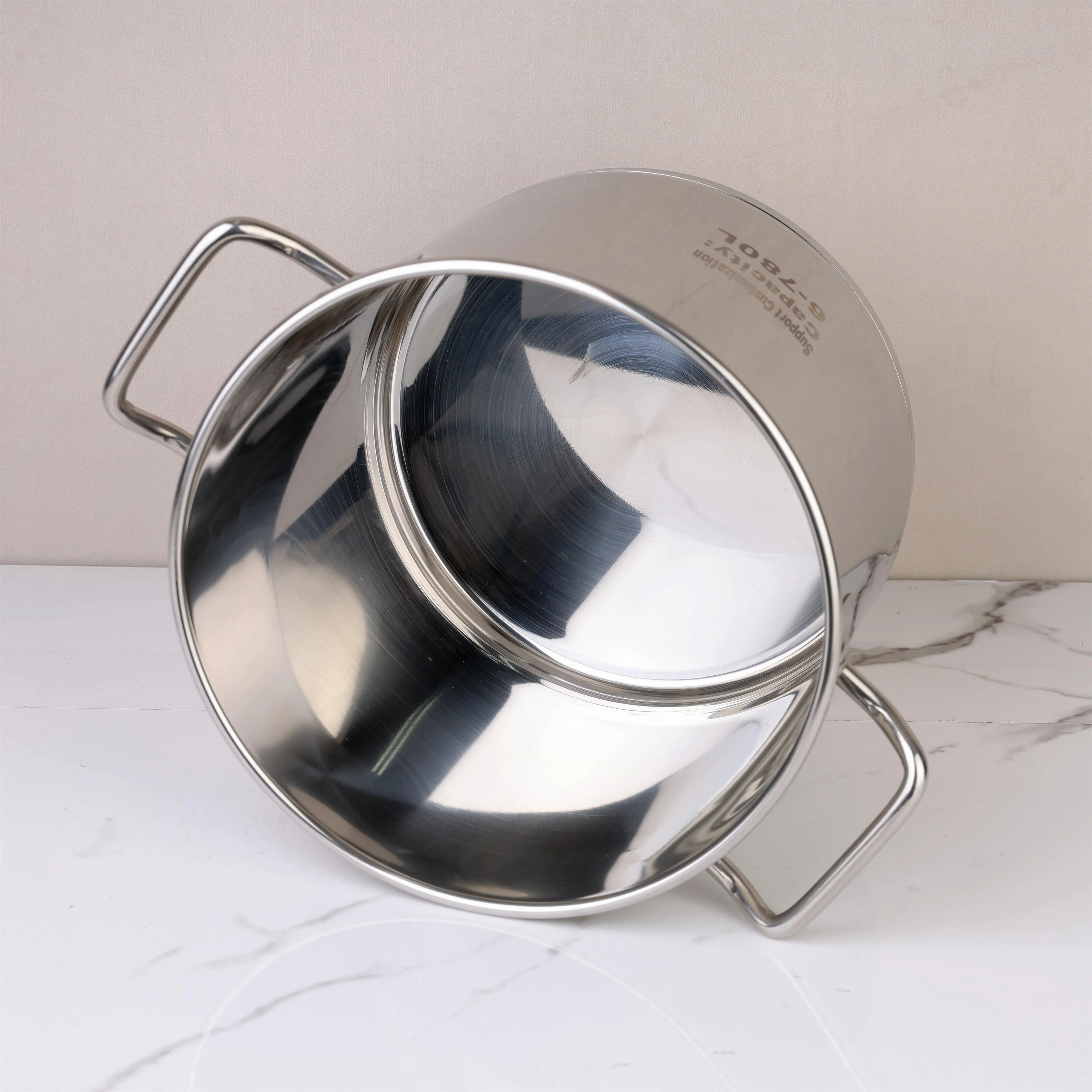 China factory wholesale soup pot restaurant supplier big pots for cooking stainless steel stock pot