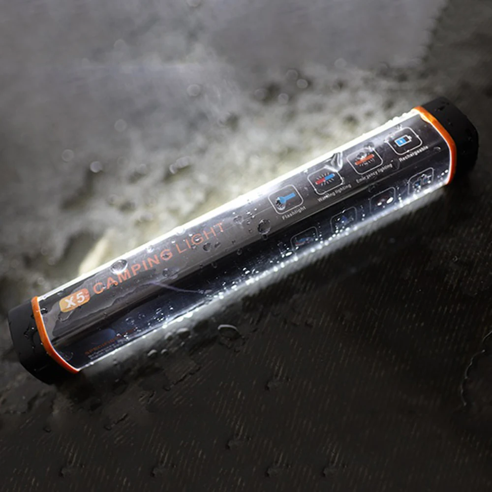 NEW X5 Bivvy Fishing Night Light Battery Powered Strong Magnetic Mosquito Emergency LED Flashlight Torch Camping PC Ni-mh 80 100