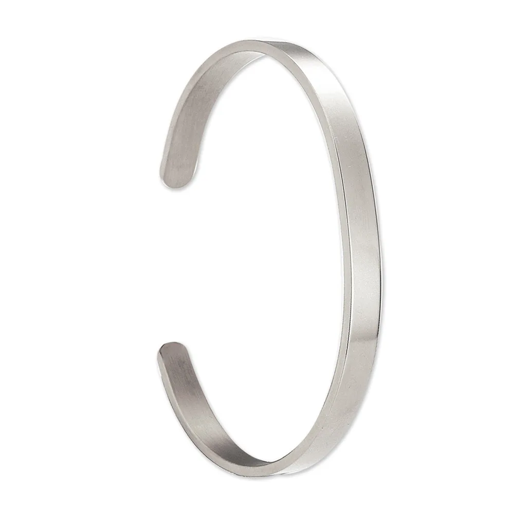 Adjustable Stainless Steel Metal Blank Personalized Stacking Bangle Cuff Bracelet Stainless Steel Product