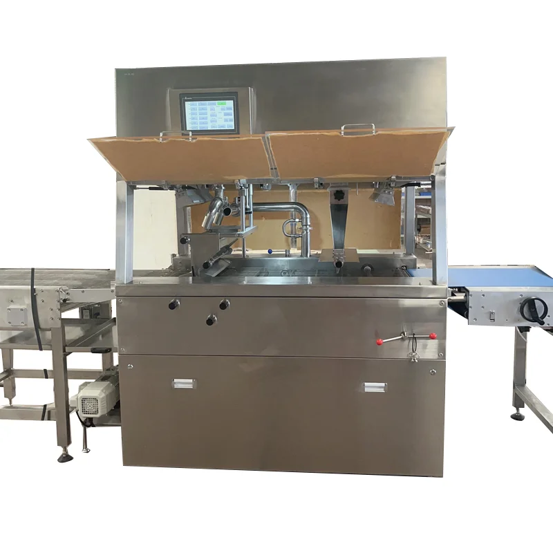 OEM custom Chocolate Enrobing making Machine chocolate covering machine line