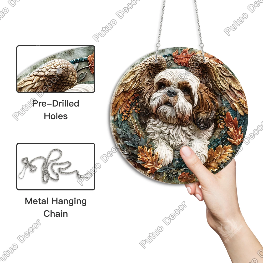 Rustic Charm Spreading Love and Happiness Cat Cows Wall Display Acrylic Dog Wall Art Decor for Animal Lovers