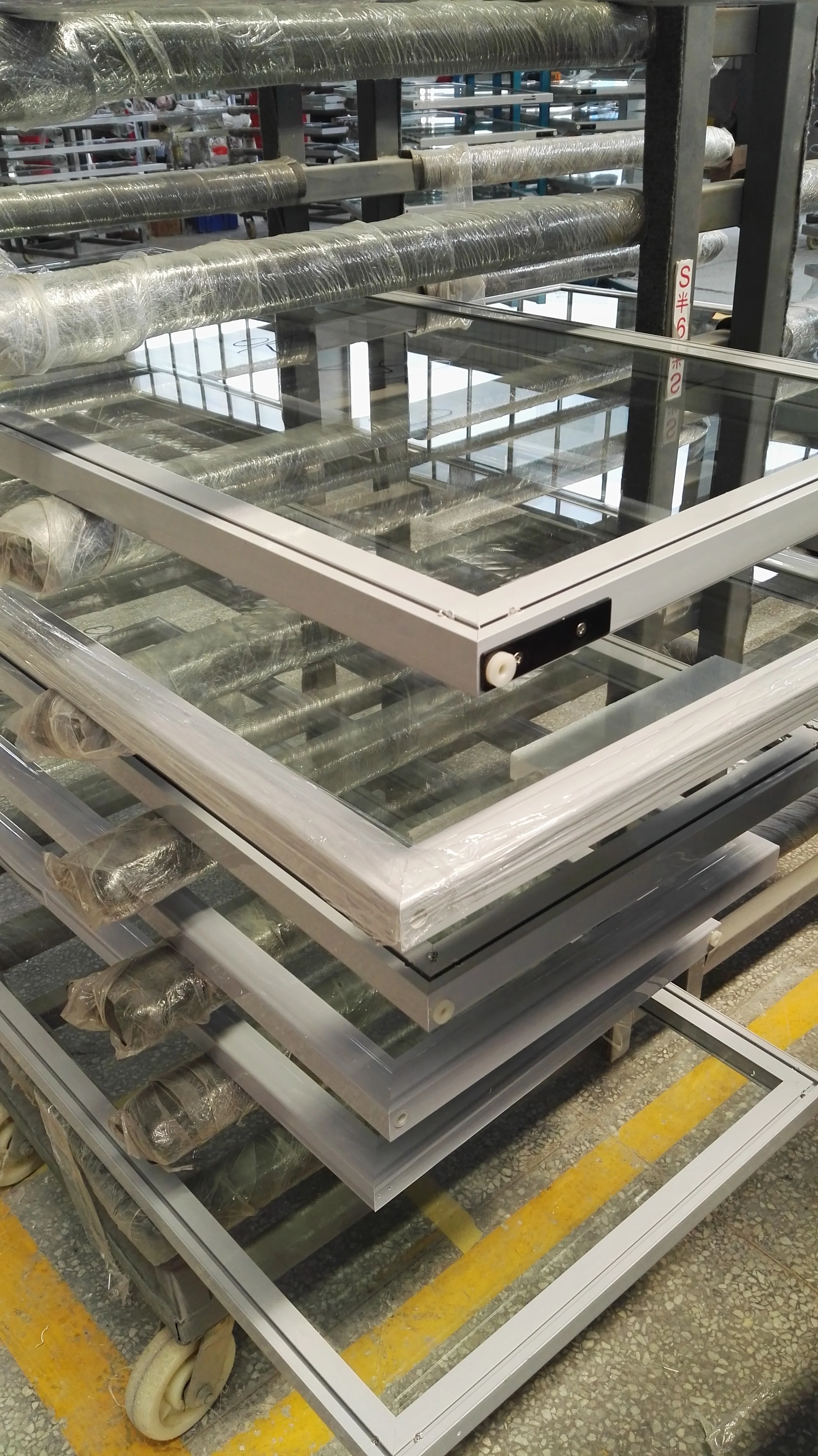 hotel mini bar display fridge glass door  tempered glass for refrigerator door