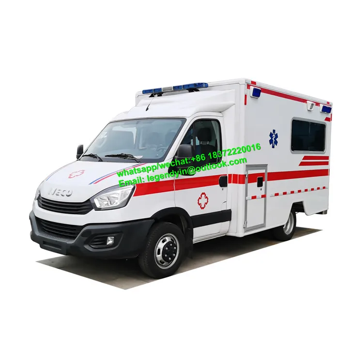 American Stype ICU Emergency Rescue Car Square Cabin Ambulance With Full Medical Equipment Inside