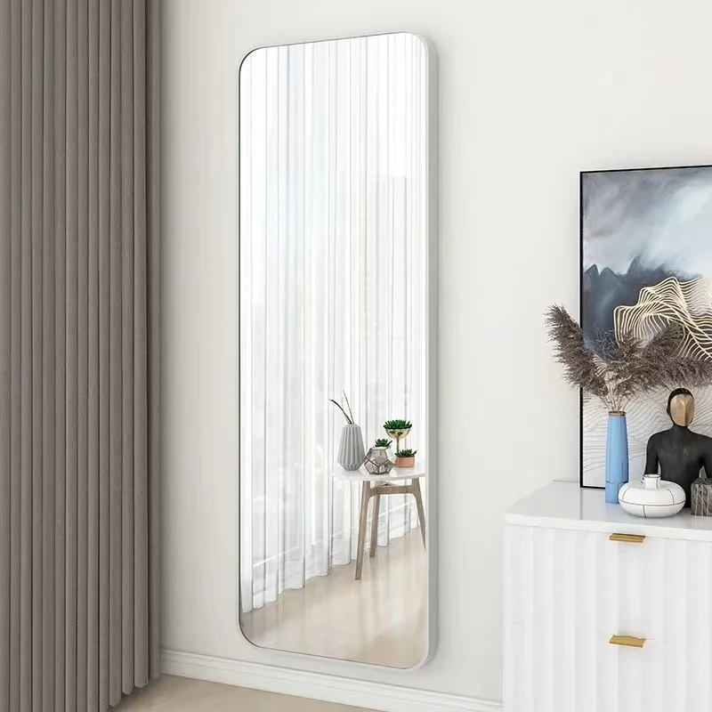 High Quality Modern Full-Length Wall Mirrors Factory Sales Illuminated Aluminum Lenses Equipped with Light for Hotels Made China