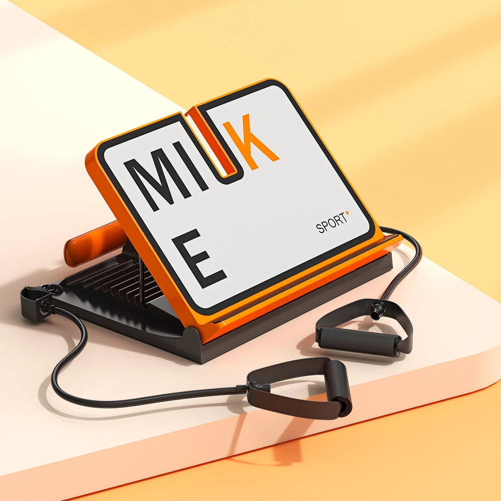 Fitness equipment non-slip foldable multi-functional adjustable 9  Level  Stretch Slant Board