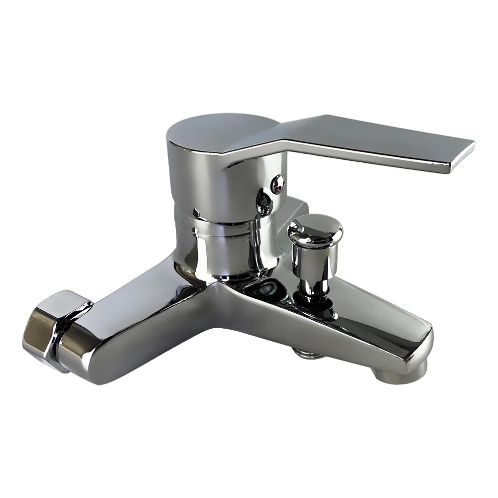 New Hot Cold Water Wall Mounted Zinc Bath Shower Bathroom Faucet Mixer