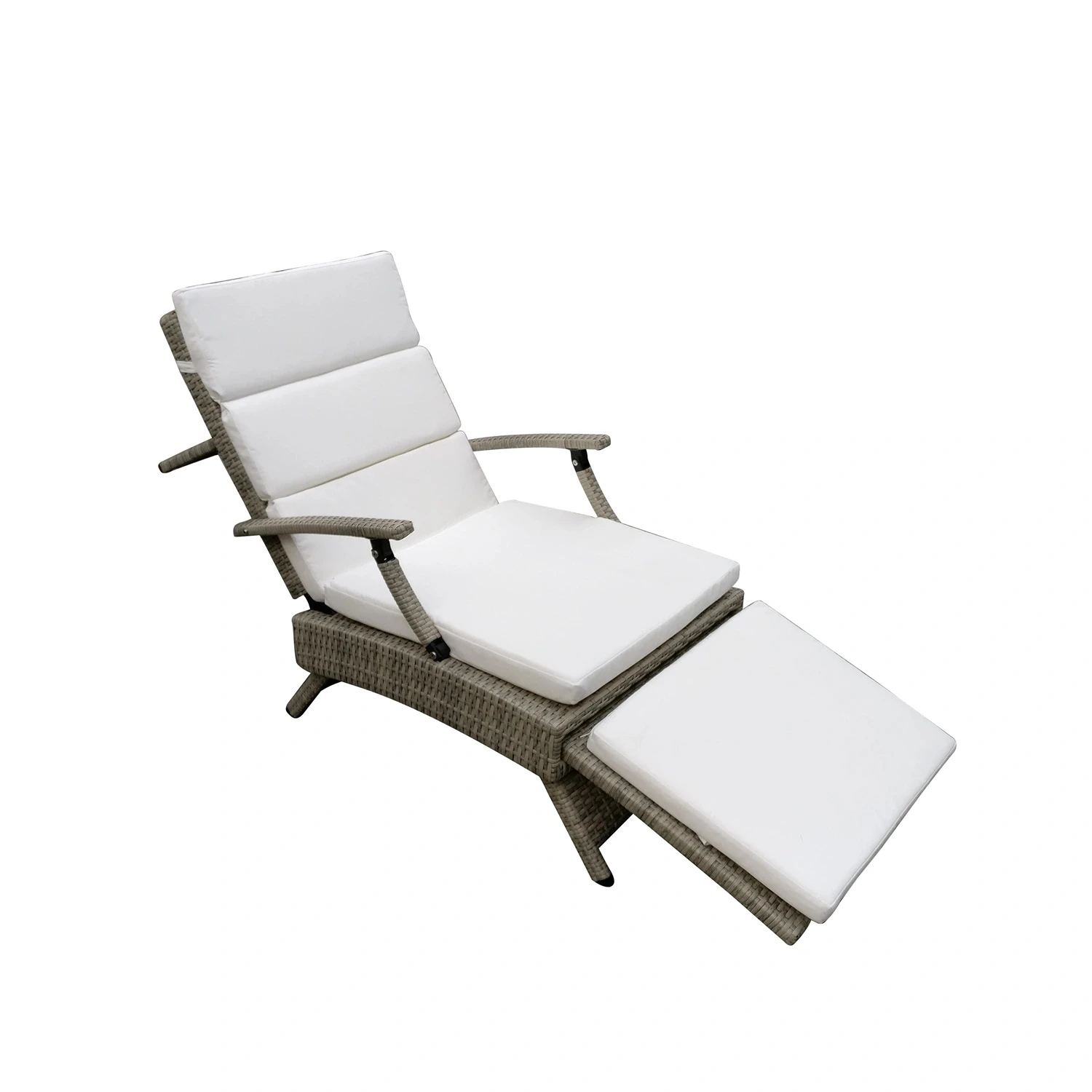 Outdoor Furniture Relax Plastic Leisure Beach Chair Rattan Bed Sun Lounger