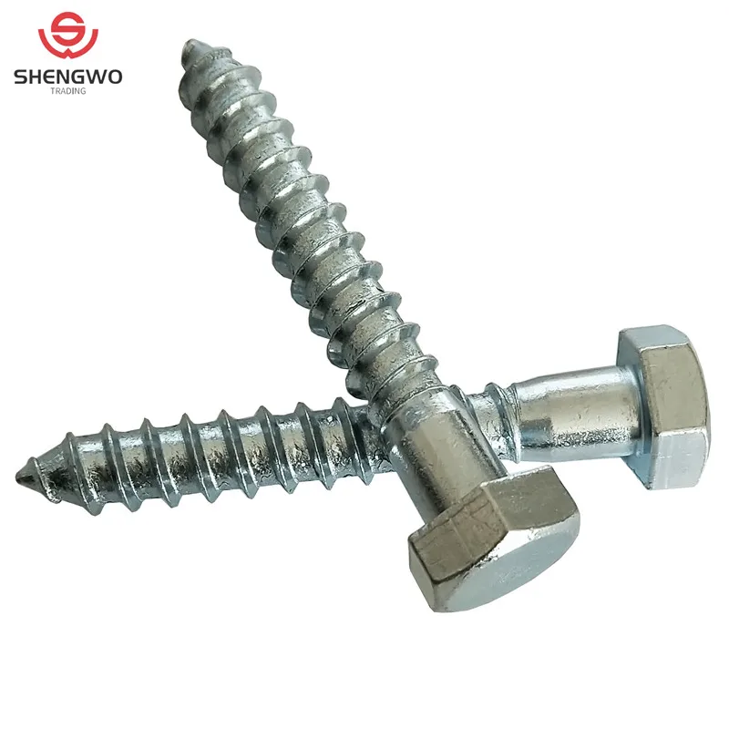 Hardware Fasteners Metric DIN571 Hex Head Lag Screw for Wood
