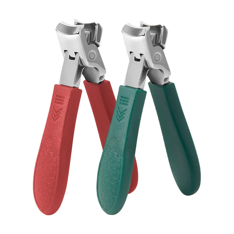 Durable Sharp Nail Care Manicure Tools Splash-proof Nail Clippers Large-opening Nail Cutters for Thick Hard Fingernails/Toenails