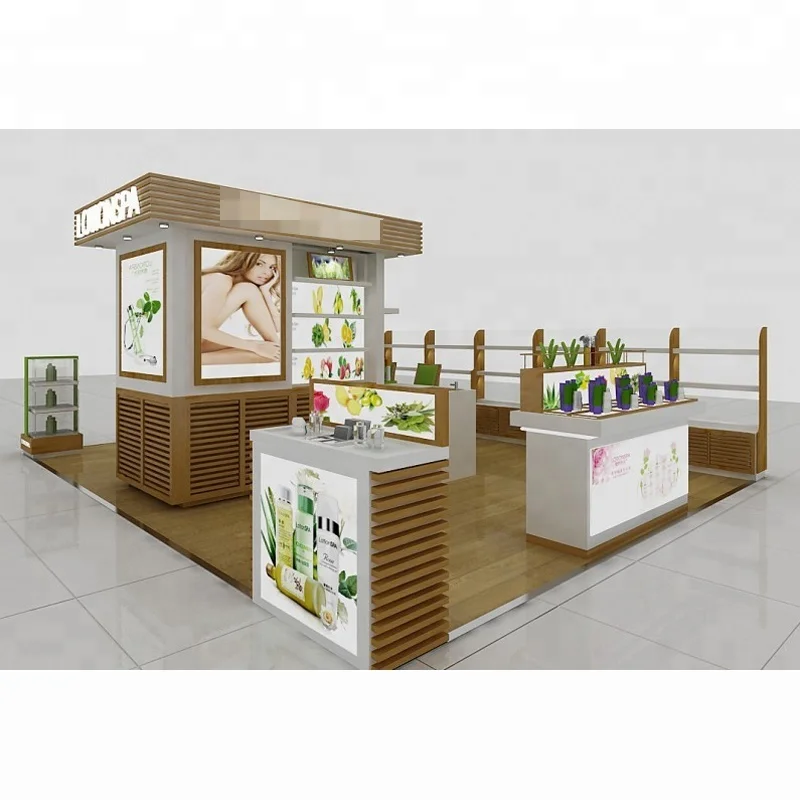 LUX Customized Exclusive Cosmetic Kiosk For Sale Store Cabinet For Shop Design,Cosmetic Mall Kiosk
