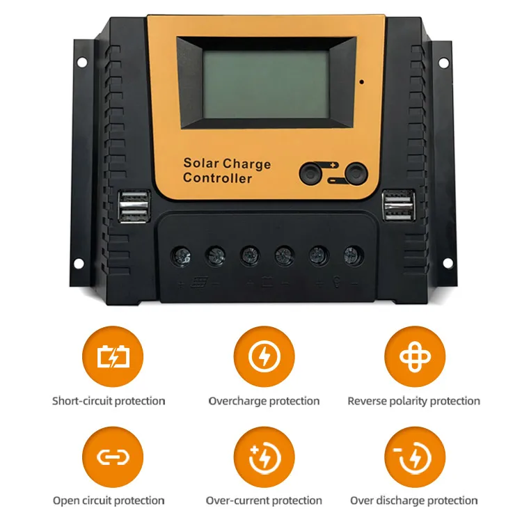 Competitive Price Good Quality Solar Panel Inverter System 12v 24v 36v 48v 30a 40a 50a 60a Pwm Controller