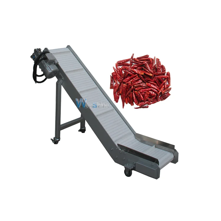 Настраиваемый автоматический конвейер для закусок, конвейер с красным чили, модульный ленточный конвейер, цена